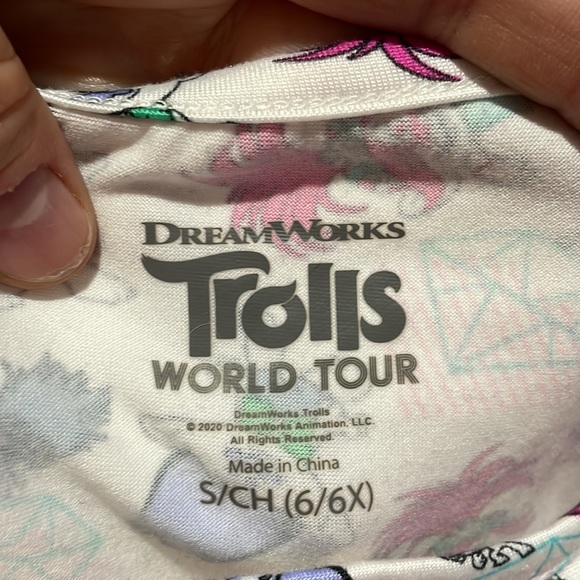 Dream works Trolls 6/6x drop waist tank dress worn once stretchy fabric euc - Picture 4 of 7